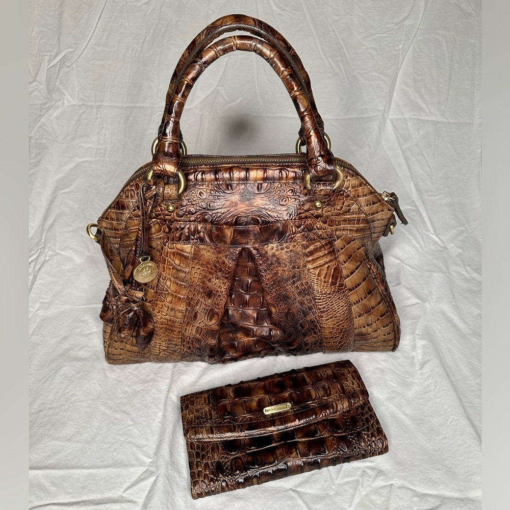 Brahmin Dillard’s 75th Anniversary Limited Edition Purse & matching wallet.